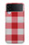 S3535 Red Gingham Funda Carcasa Case para Samsung Galaxy Z Flip 3 5G