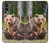 S3558 Bear Family Funda Carcasa Case para OnePlus Nord 2 5G