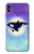 S3807 Killer Whale Orca Moon Pastel Fantasy Funda Carcasa Case para iPhone XS Max