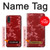 S3817 Red Floral Cherry blossom Pattern Funda Carcasa Case para Samsung Galaxy A01