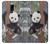 S3793 Cute Baby Panda Snow Painting Funda Carcasa Case para Samsung Galaxy J6 (2018)