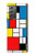 S3814 Piet Mondrian Line Art Composition Funda Carcasa Case para Samsung Galaxy Z Fold2 5G