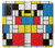 S3814 Piet Mondrian Line Art Composition Funda Carcasa Case para Samsung Galaxy Z Fold2 5G