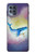 S3802 Dream Whale Pastel Fantasy Funda Carcasa Case para Motorola Moto G100