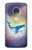 S3802 Dream Whale Pastel Fantasy Funda Carcasa Case para Motorola Moto G7, Moto G7 Plus