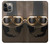 S2645 Vintage Brown Goggles Motorcycle Helmet Funda Carcasa Case para iPhone 13 Pro