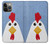 S3254 Chicken Cartoon Funda Carcasa Case para iPhone 13 Pro