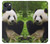 S1073 Panda Enjoy Eating Funda Carcasa Case para iPhone 13 mini