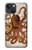 S2801 Vintage Octopus Funda Carcasa Case para iPhone 13 mini