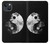 S1372 Moon Yin-Yang Funda Carcasa Case para iPhone 13