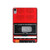 S3204 Red Cassette Recorder Graphic Funda Carcasa Case para iPad mini 6, iPad mini (2021)