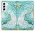 S3399 Green Marble Graphic Print Funda Carcasa Case para Samsung Galaxy S22