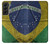 S3297 Brazil Flag Vintage Football Graphic Funda Carcasa Case para Samsung Galaxy S22 Plus