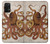 S2801 Vintage Octopus Funda Carcasa Case para Samsung Galaxy M32 5G