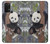 S3793 Cute Baby Panda Snow Painting Funda Carcasa Case para Samsung Galaxy M32 5G