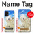 S3794 Arctic Polar Bear in Love with Seal Paint Funda Carcasa Case para Samsung Galaxy M32 5G