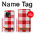 S3535 Red Gingham Funda Carcasa Case para OnePlus 10 Pro