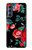 S3112 Rose Floral Pattern Black Funda Carcasa Case para Motorola Edge S30