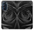 S1598 Black Rose Funda Carcasa Case para Motorola Edge X30