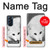 S2569 White Arctic Fox Funda Carcasa Case para Motorola Edge X30