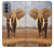 S0310 African Elephant Funda Carcasa Case para Motorola Moto G31