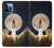 S3859 Bitcoin to the Moon Funda Carcasa Case para iPhone 12 Pro Max