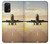 S3837 Airplane Take off Sunrise Funda Carcasa Case para Samsung Galaxy A32 5G