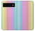 S3849 Colorful Vertical Colors Funda Carcasa Case para Google Pixel 6 Pro