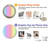 S3849 Colorful Vertical Colors Funda Carcasa Case para Google Pixel 5