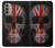 S3848 United Kingdom Flag Skull Funda Carcasa Case para Motorola Moto G51 5G