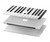 S2082 One Octave Piano Funda Carcasa Case para MacBook Pro 16 M1,M2 (2021,2023) - A2485, A2780