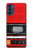 S3204 Red Cassette Recorder Graphic Funda Carcasa Case para Motorola Moto G41
