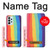 S3799 Cute Vertical Watercolor Rainbow Funda Carcasa Case para Samsung Galaxy A23