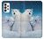 S0285 Polar Bear Family Arctic Funda Carcasa Case para Samsung Galaxy A73 5G