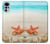 S3212 Sea Shells Starfish Beach Funda Carcasa Case para Motorola Moto G22