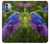 S1565 Bluebird of Happiness Blue Bird Funda Carcasa Case para Nokia G11, G21