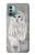 S1566 Snowy Owl White Owl Funda Carcasa Case para Nokia G11, G21