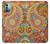 S3402 Floral Paisley Pattern Seamless Funda Carcasa Case para Nokia G11, G21