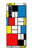S3814 Piet Mondrian Line Art Composition Funda Carcasa Case para Sony Xperia 10 IV
