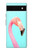 S3708 Pink Flamingo Funda Carcasa Case para Google Pixel 6a