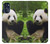 S1073 Panda Enjoy Eating Funda Carcasa Case para Motorola Moto G (2022)