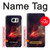 S3897 Red Nebula Space Funda Carcasa Case para Samsung Galaxy S7