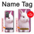 S3870 Cute Baby Bunny Funda Carcasa Case para Samsung Galaxy Z Fold2 5G