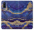 S3906 Navy Blue Purple Marble Funda Carcasa Case para Motorola G Pure