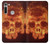 S3881 Fire Skull Funda Carcasa Case para Motorola Moto G8