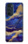 S3906 Navy Blue Purple Marble Funda Carcasa Case para Motorola Edge 30 Pro