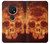 S3881 Fire Skull Funda Carcasa Case para Nokia 7.2