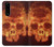 S3881 Fire Skull Funda Carcasa Case para Sony Xperia 5 III