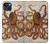 S2801 Vintage Octopus Funda Carcasa Case para iPhone 14