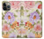 S3035 Sweet Flower Painting Funda Carcasa Case para iPhone 14 Pro Max